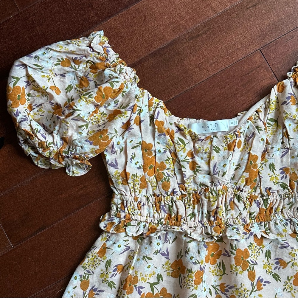 Astr White Ruffled Sundress - Picture 2 of 7